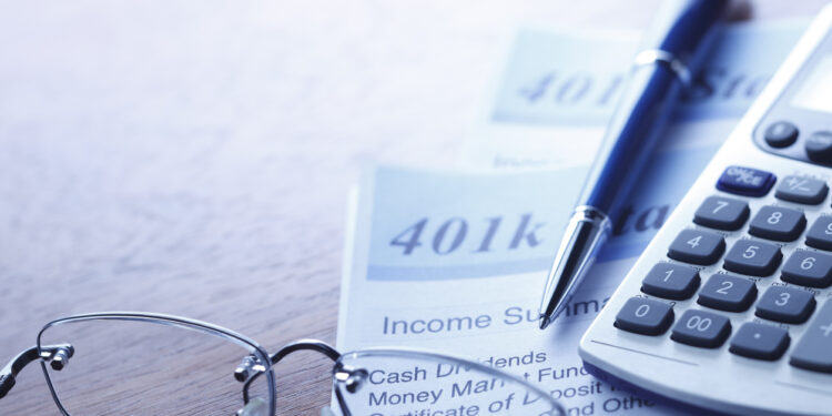 Close up of a 401(k) statement.To see more of my financial images click on the link below: